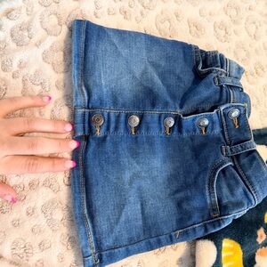 Cat & Jack Blue Denim Button Skirt